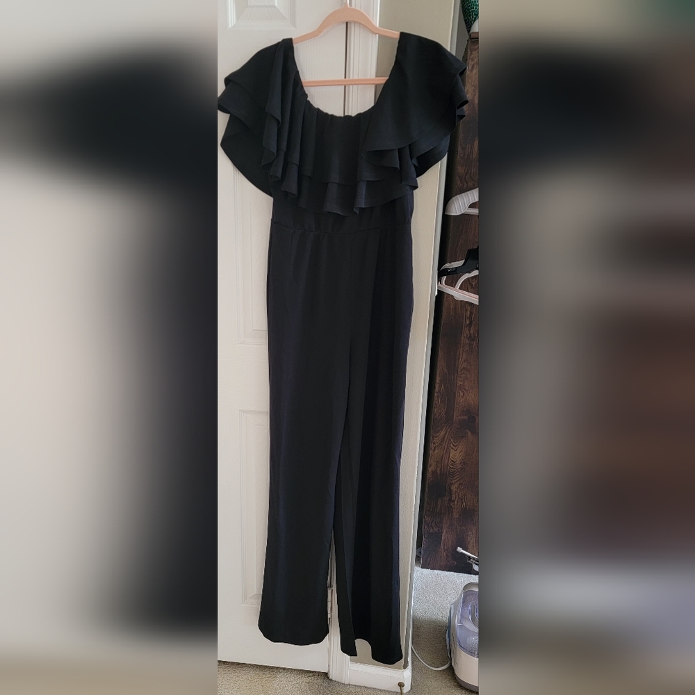 Ready to ruffle jumpsuit by Fashion Nova